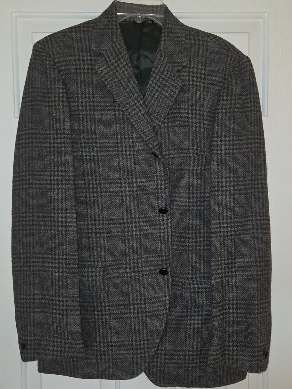 Men's Gray Glen Plaid Blazer - Classic Tailored Style, Ball Stores Varsity Shop
